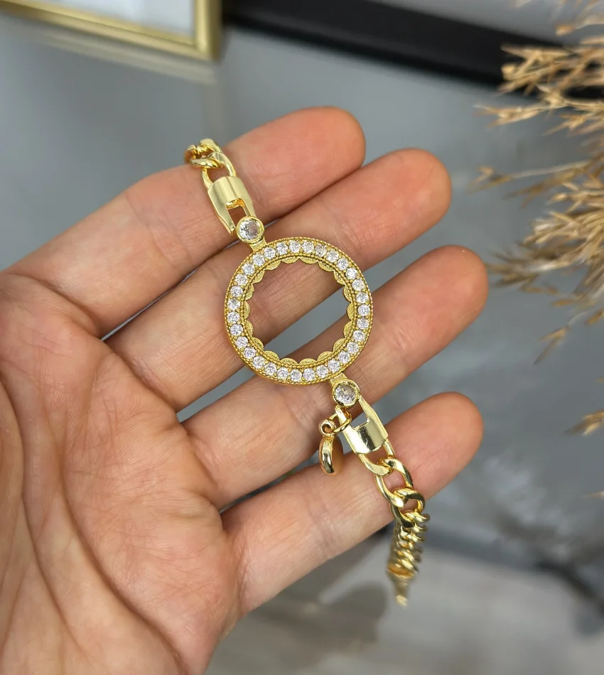 Çeyreklik Nazarlı Zincir Bileklik