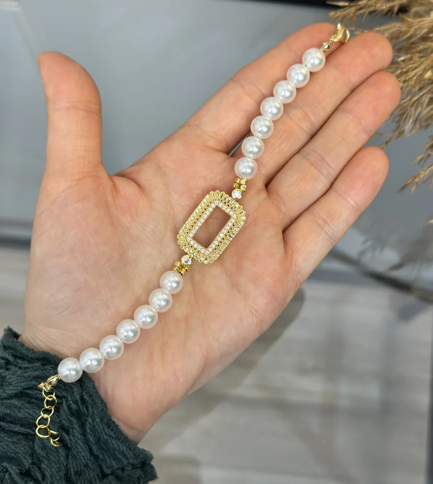 Gram Altınlık İncili Bileklik (17+3 cm)