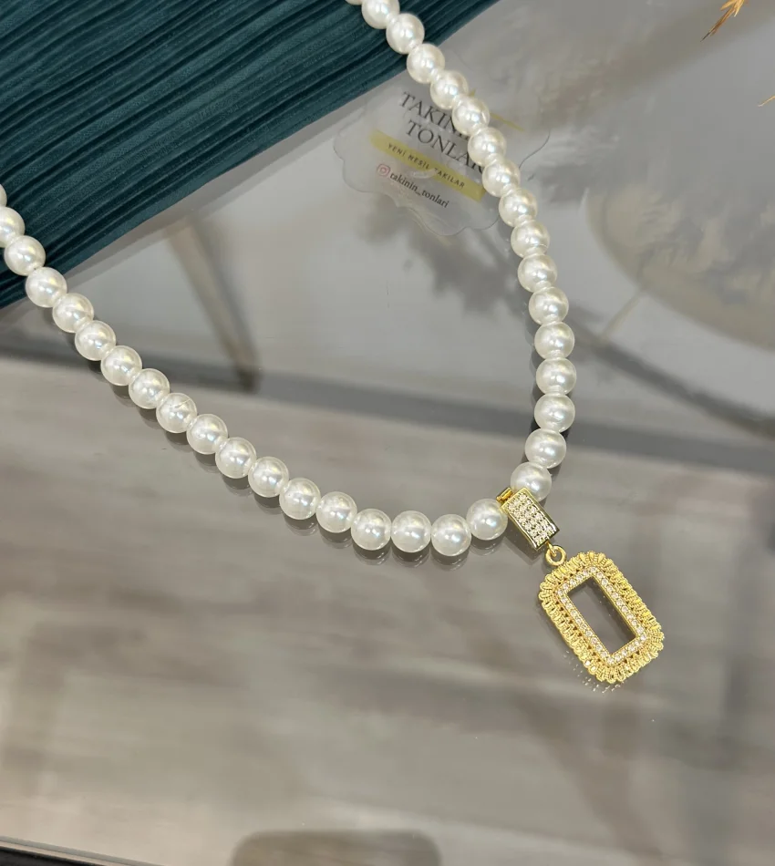 Gram Altınlık İncili Kolye (Seri 4/ Uzunluk 50 cm)