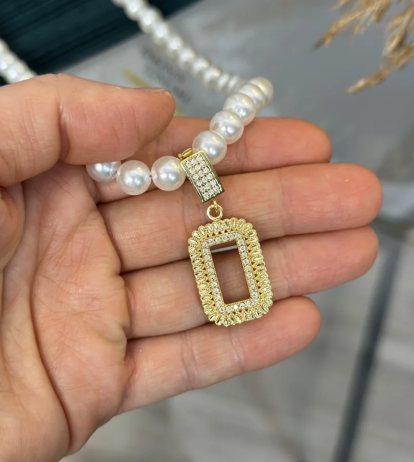 Gram Altınlık İncili Kolye (Seri 4/ Uzunluk 50 cm)