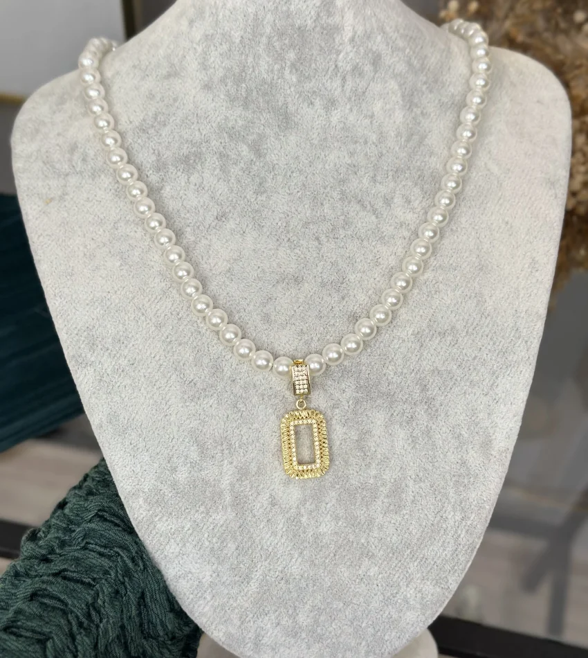 Gram Altınlık İncili Set (Seri 4/Uzunluk 50 cm)