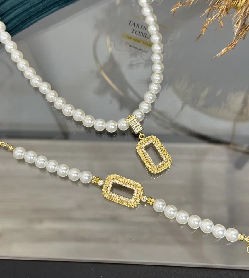 Gram Altınlık İncili Set (Seri 4/Uzunluk 50 cm)