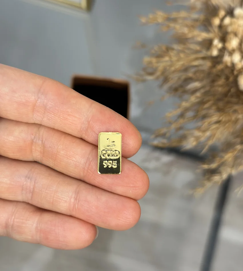 1 Gram 24 Ayar Külçe  Altın (İmitasyondur)