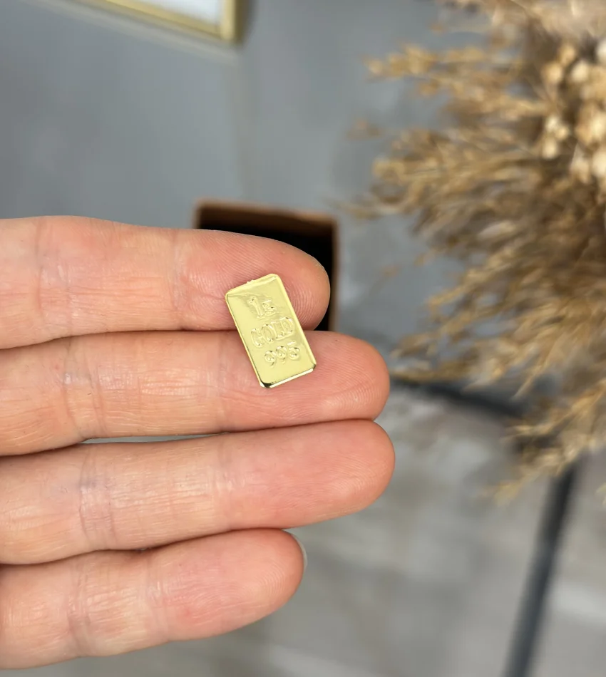 1 Gram 24 Ayar Külçe  Altın (İmitasyondur)