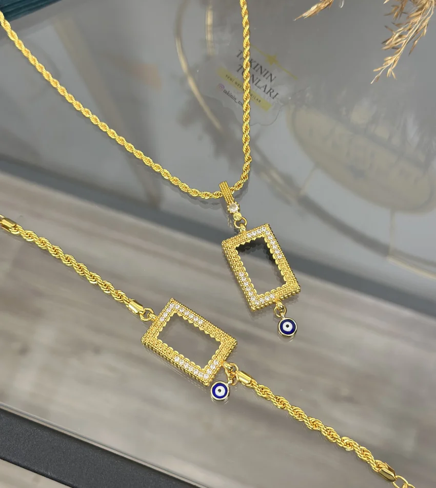 5 Gramlık Nazarlı Burgu Set