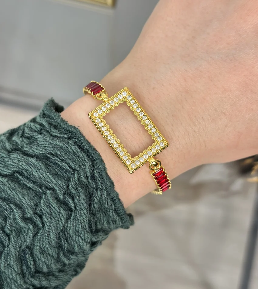 5 Gramlık Kırmızı Baget Bileklik