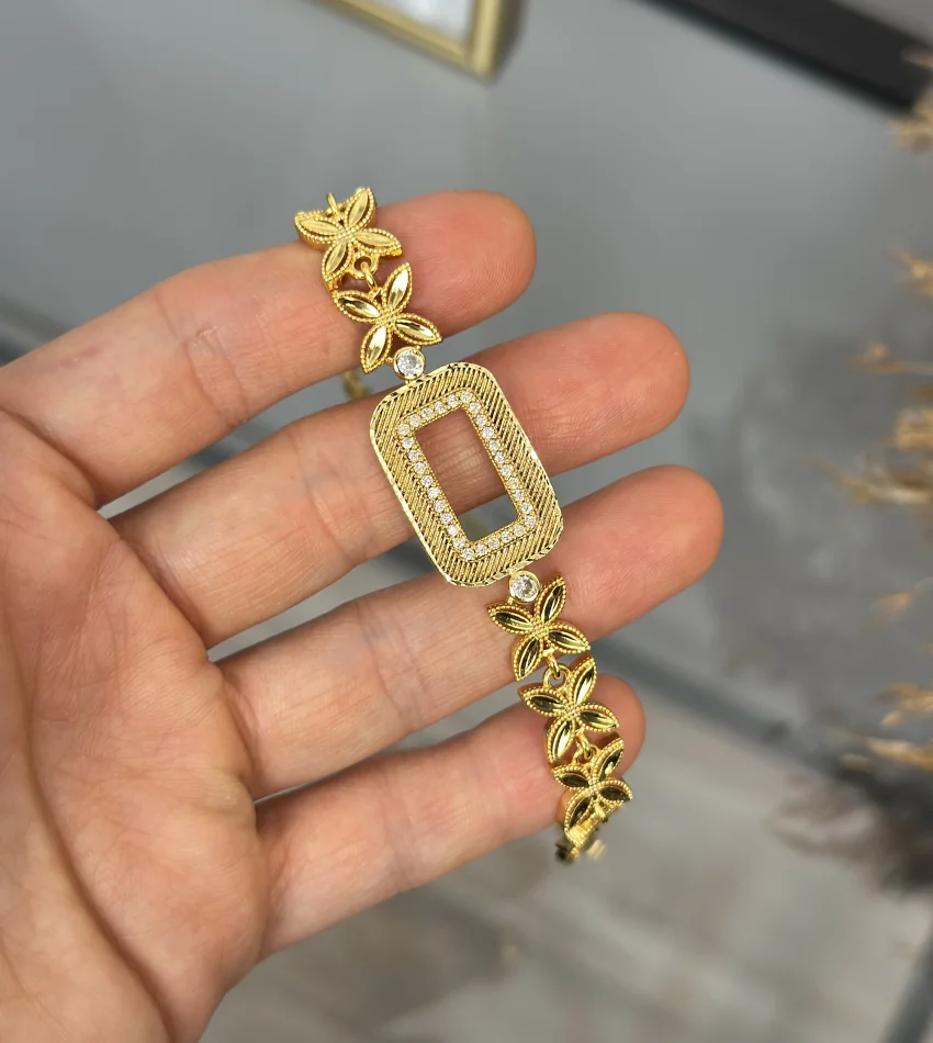 Gram Altınlık Yonca Model Başak Bileklik (Seri 1)