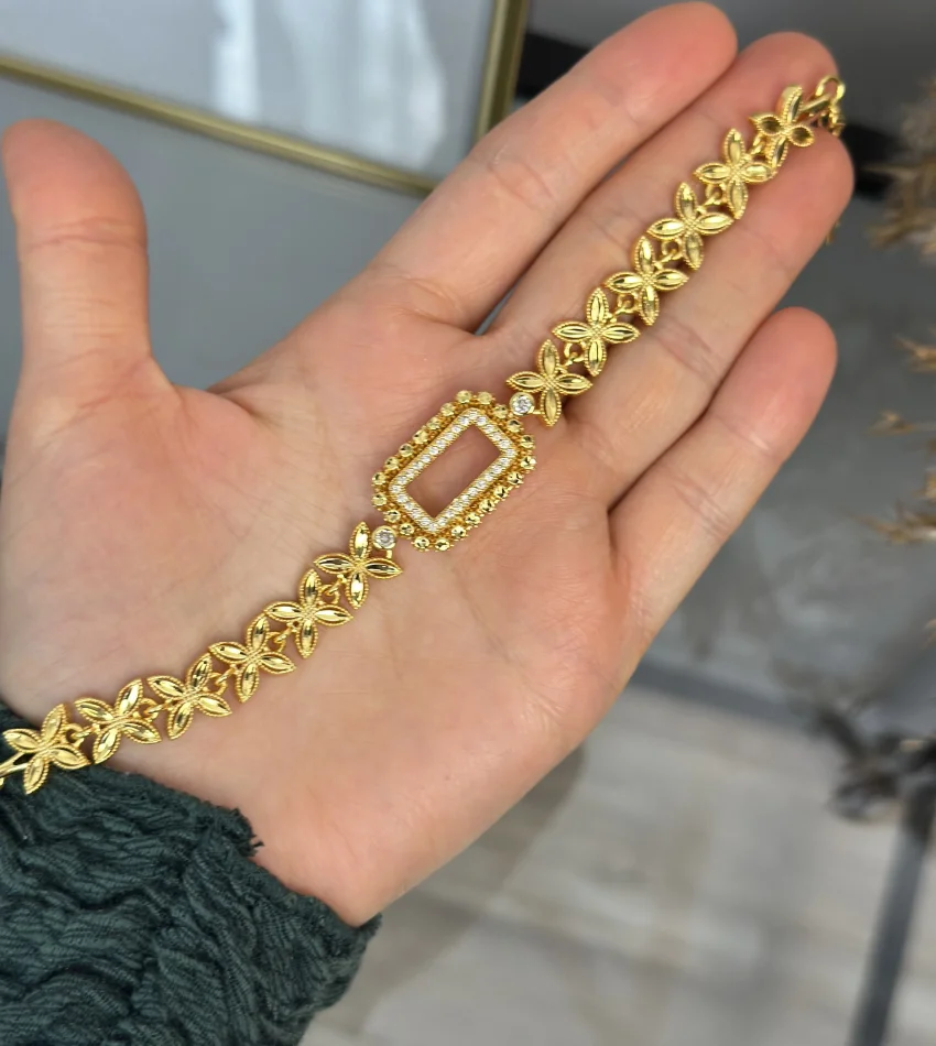 Gram Altınlık Yonca Model Başak Bileklik (Seri 2 )