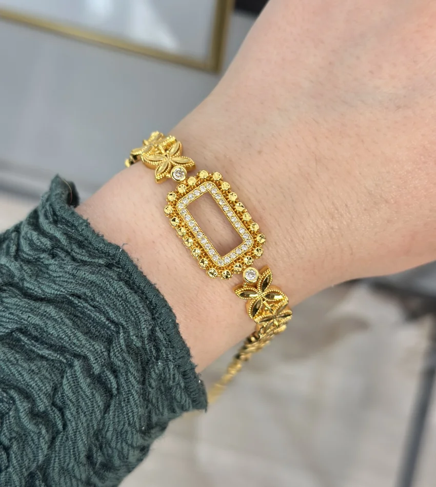 Gram Altınlık Yonca Model Başak Bileklik (Seri 2 )