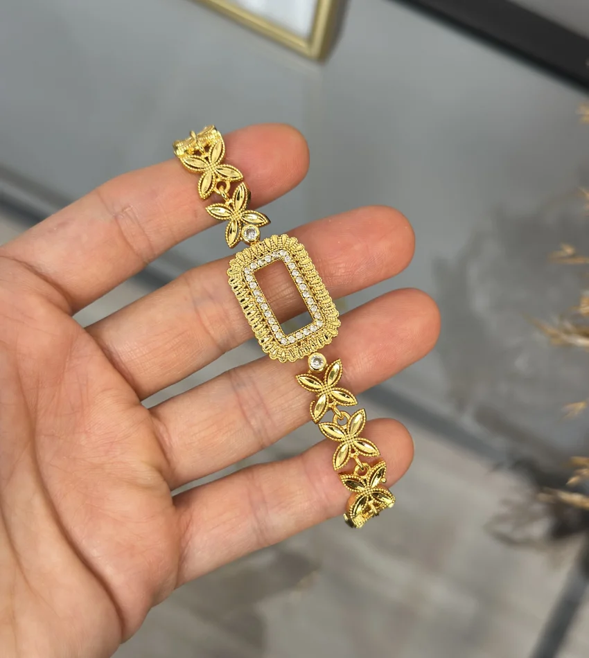 Gram Altınlık Yonca Model Başak Bileklik (Seri 4)