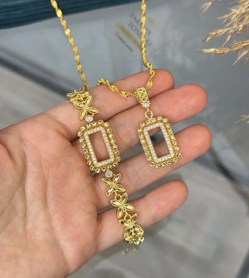 Gram Altınlık Yonca Model Başak Kombin (Seri 2)