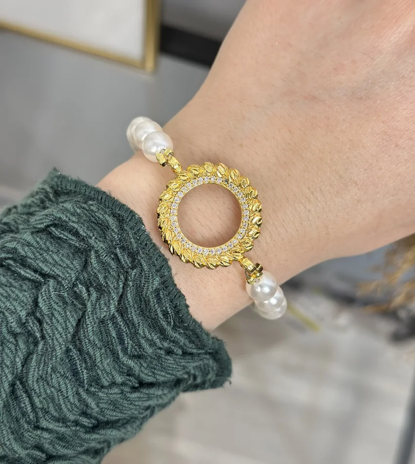 Çeyreklik Dorikali İnci Bileklik