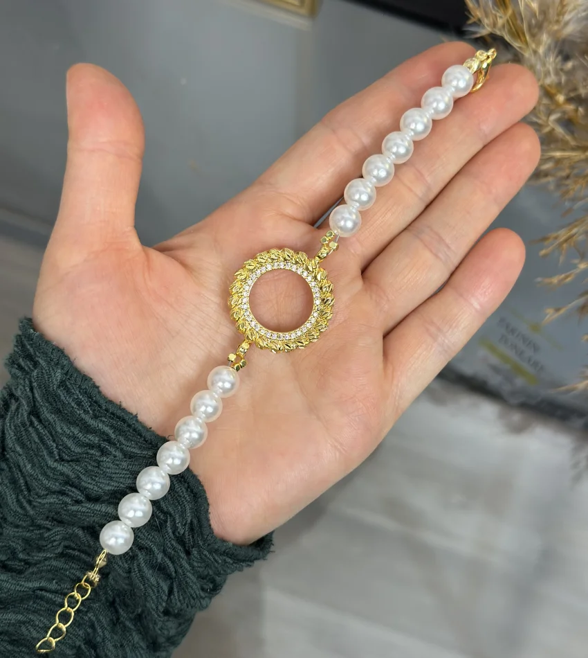 Çeyreklik Dorikali İnci Bileklik