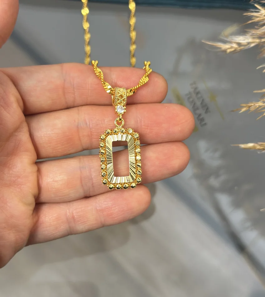 Gramlık Taşsız Singapur Zincirli Kolye (Seri 2)
