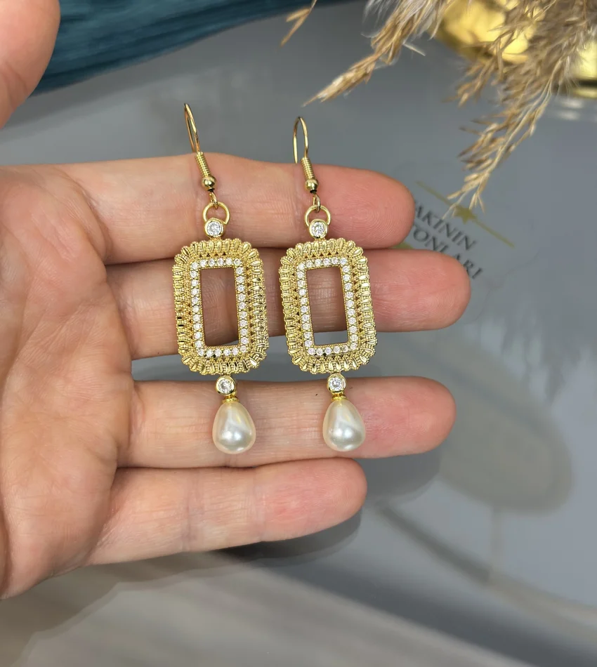 Gram Altınlık İncili Küpe (Seri 4)