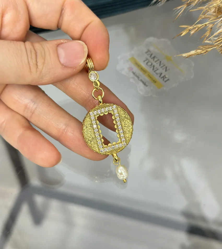 Yuvarlak Gram Altınlık Halka Klipsli Kolye Ucu