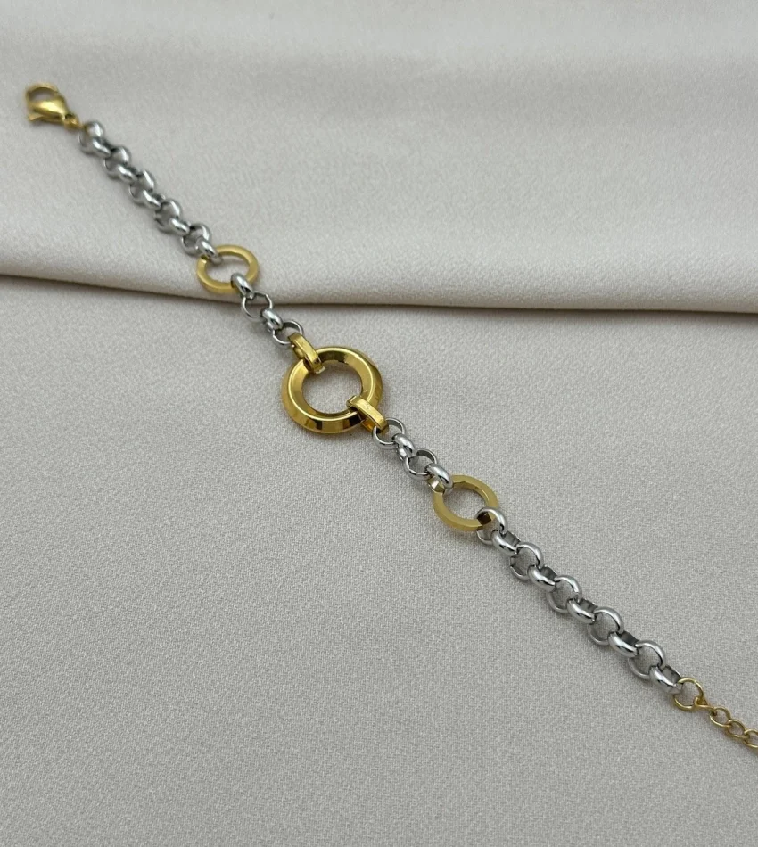 Çift Renk Halka Geçişli Bileklik