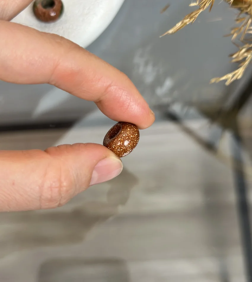 Doğal Taş Daire Boncuklar