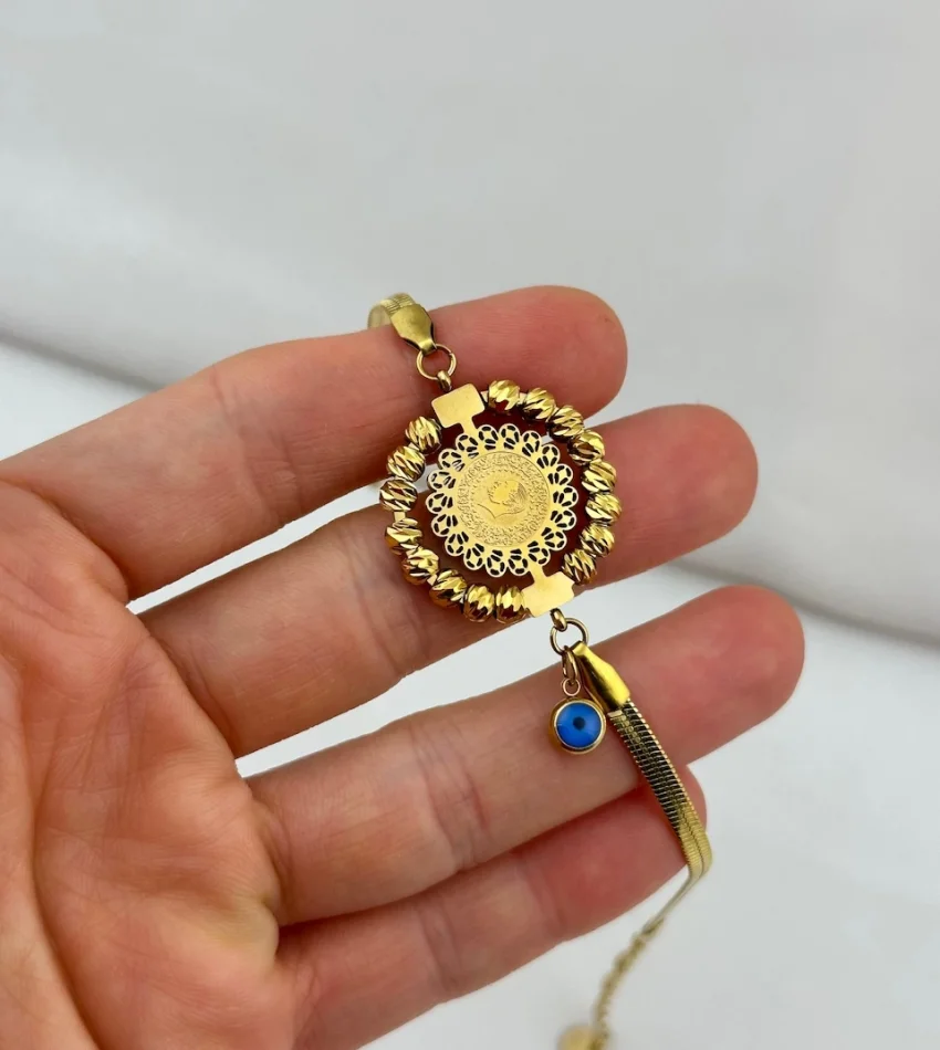 Dorikali İşli Çeyrek Bileklik