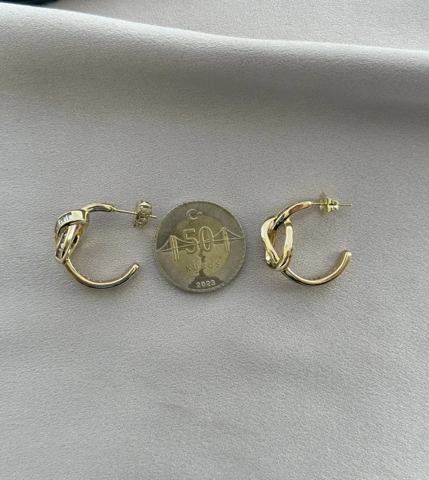 Düğüm Halka VIP Küpe