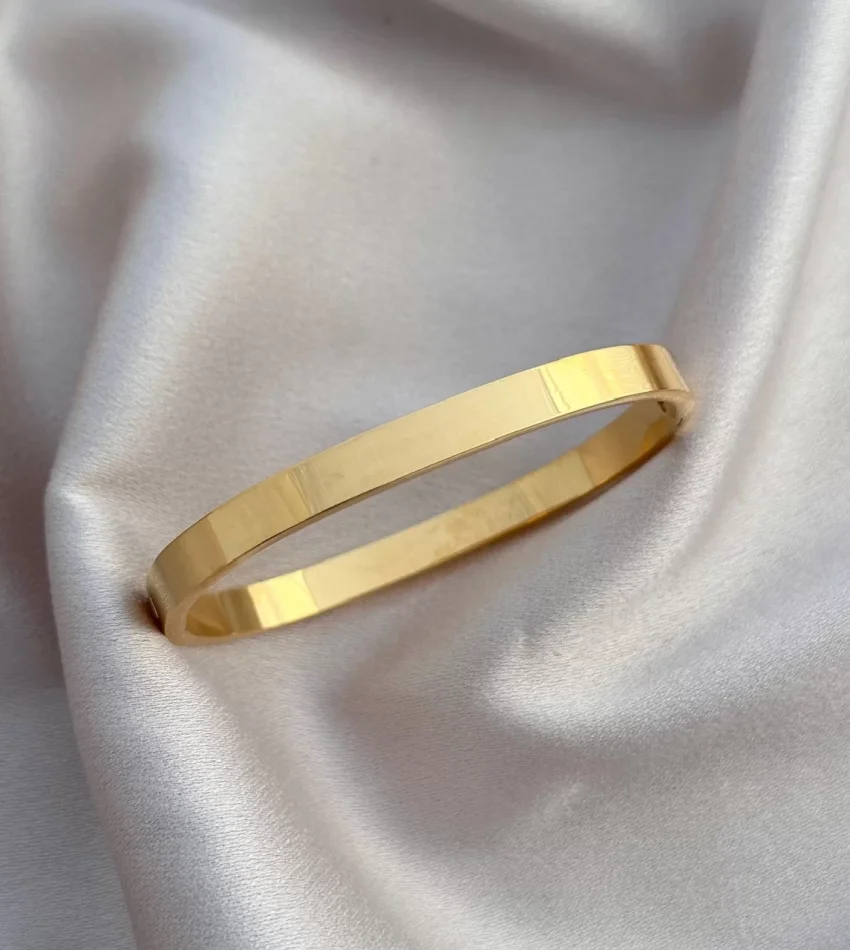 Düz Parlak Oval Köşeli Kelepçe