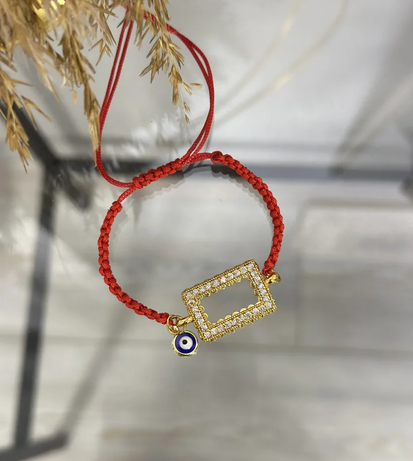 Gram Altınlık Kırmızı İpli Çocuk Bilekliği (12-13 cm)