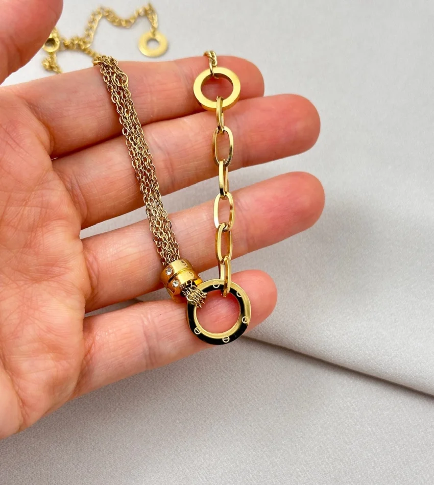 Çelik Marka Model Kolye (40+5 cm )