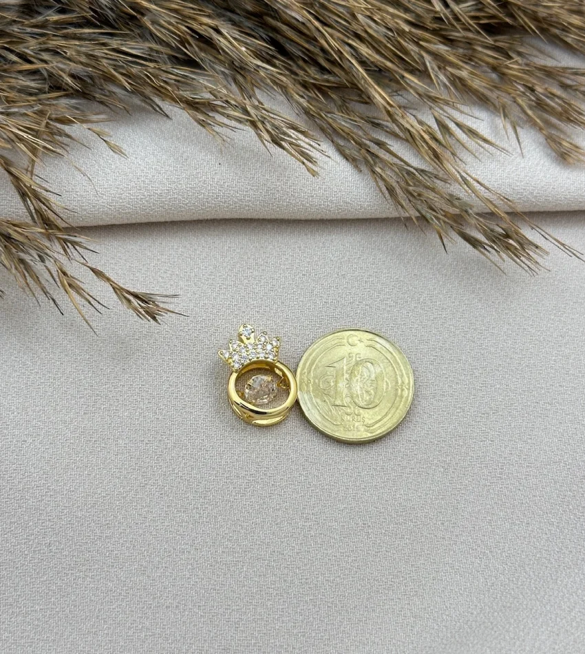 Oynar Tek Taşlı Kolye Ucu