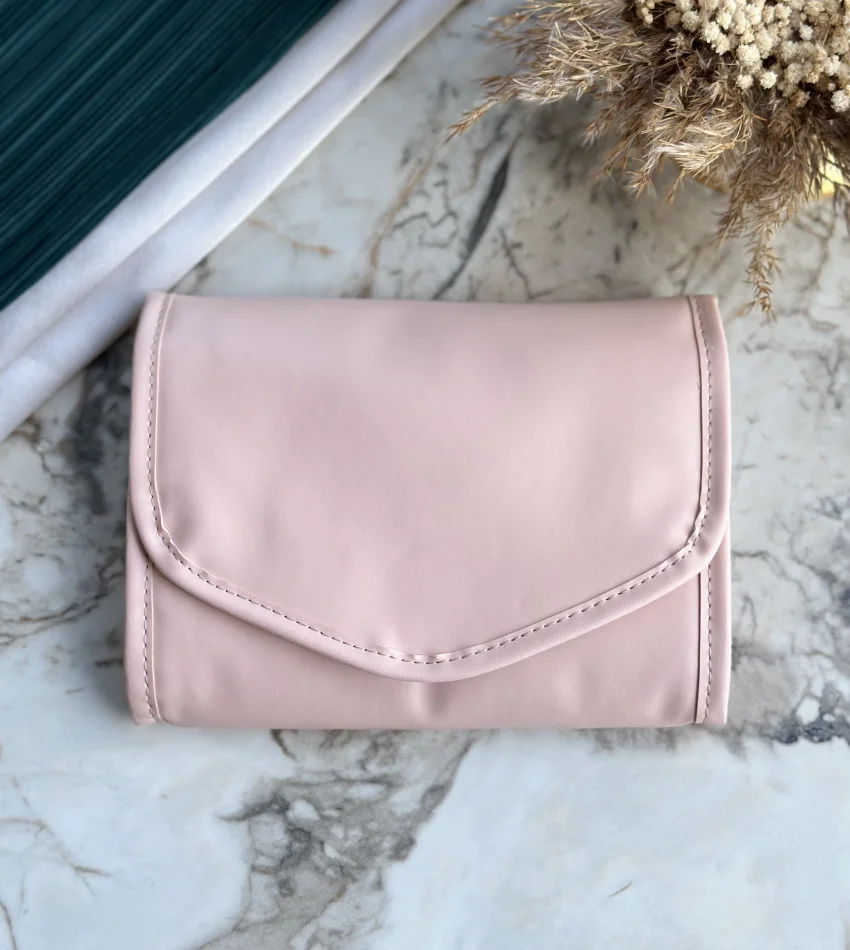 PEMBE ORGANİZER TAKI ÇANTASI