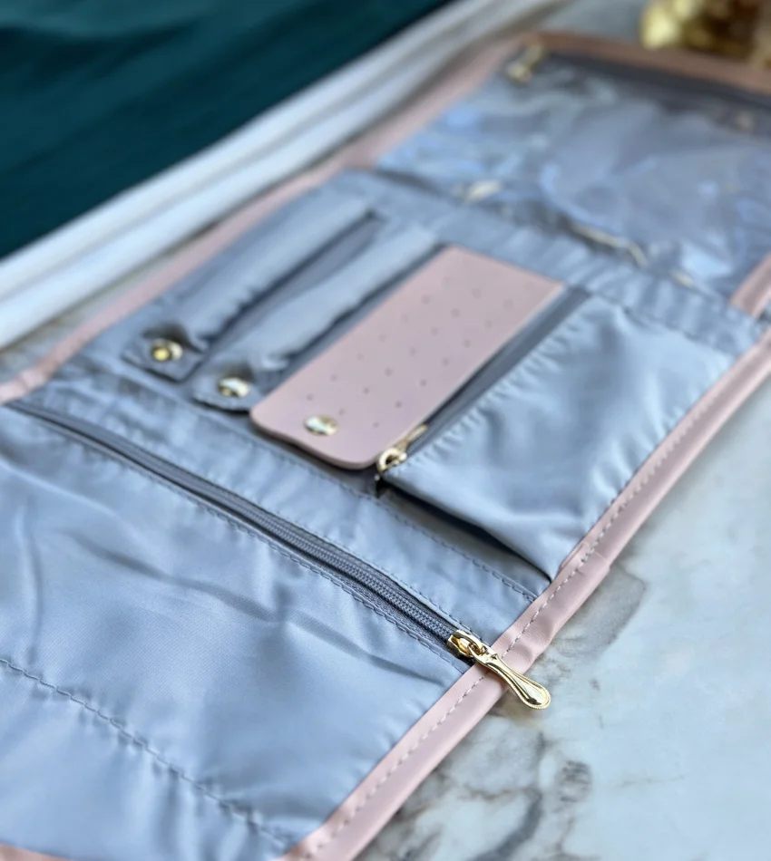 PEMBE ORGANİZER TAKI ÇANTASI