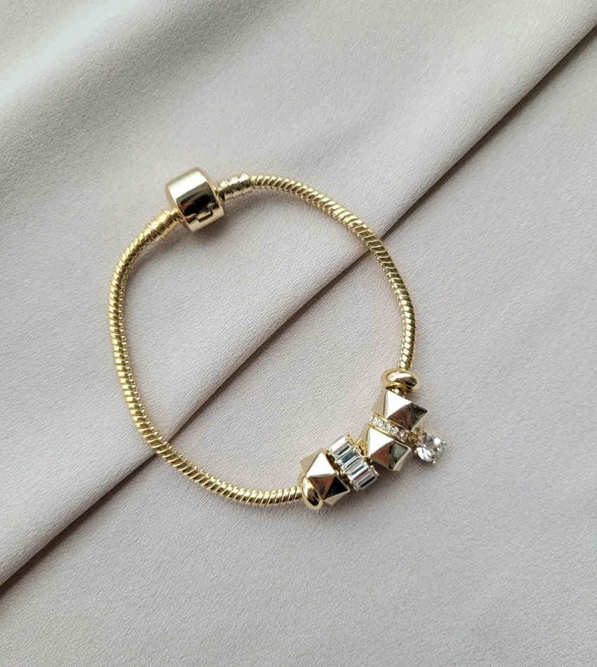 Premium İthal Tek Taşlı Charm Bileklik