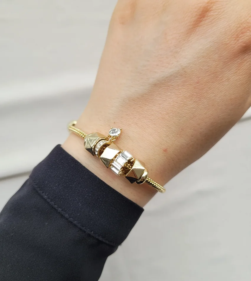 Premium İthal Tek Taşlı Charm Bileklik