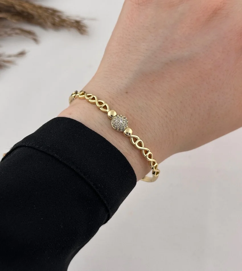 Topçuklu Taşlı Vip Kelepçe