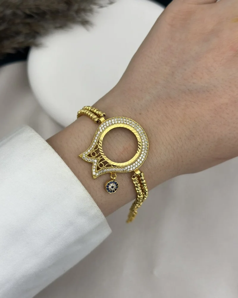 22 Ayar Çeyrekllik Dorikalı Lale Bileklik