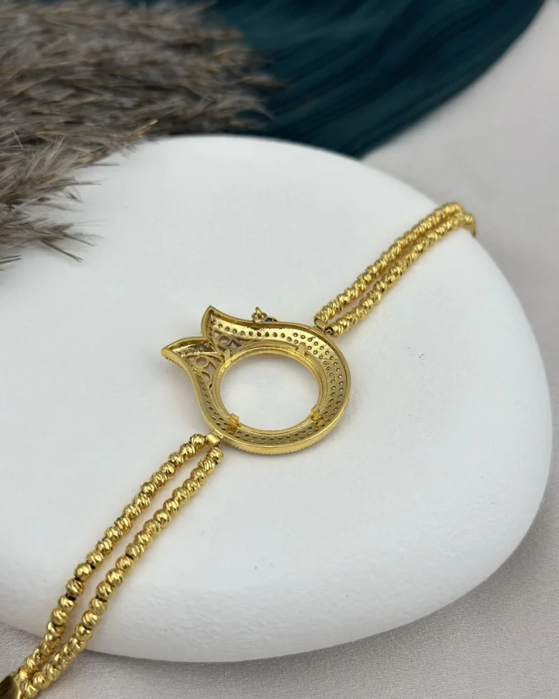 22 Ayar Çeyrekllik Dorikalı Lale Bileklik