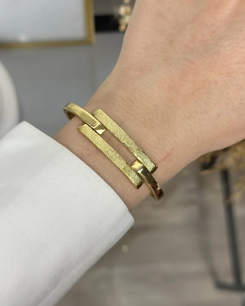 22 Ayar Kumlu Kaburga Kelepçe (19 cm)