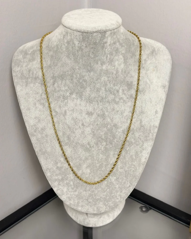 Çelik 3 mm Burgu Kolye (60 cm)
