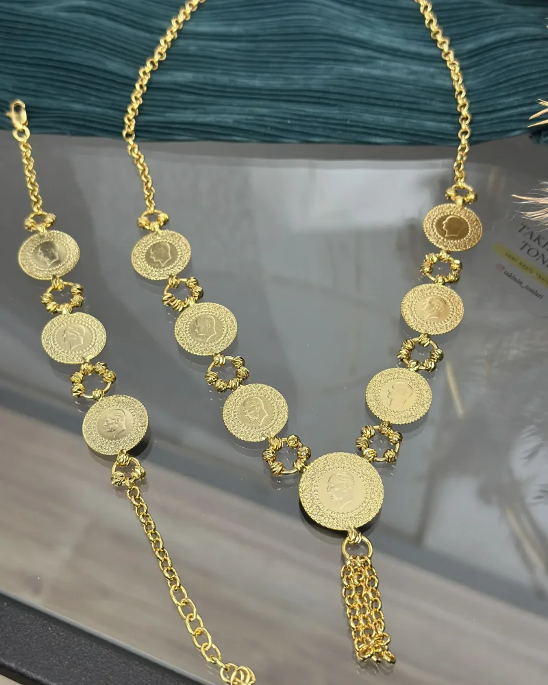 22 Ayar Çeyrekli Dorikalı Set