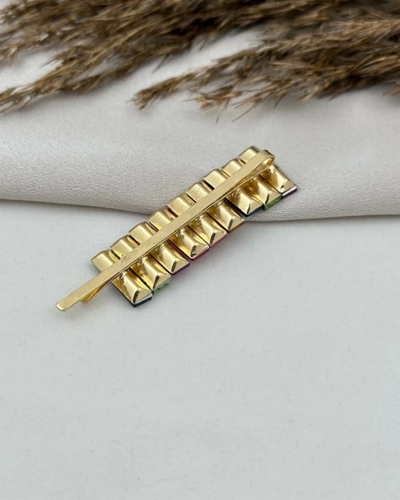 Renkli Sıra Baget Taşlı Toka