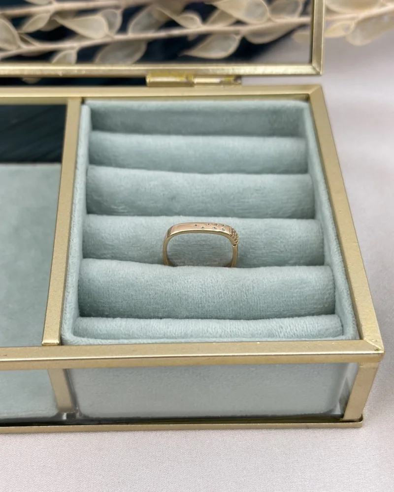 Xuping Marka Bakir Kare Form Yüzük (no 8)