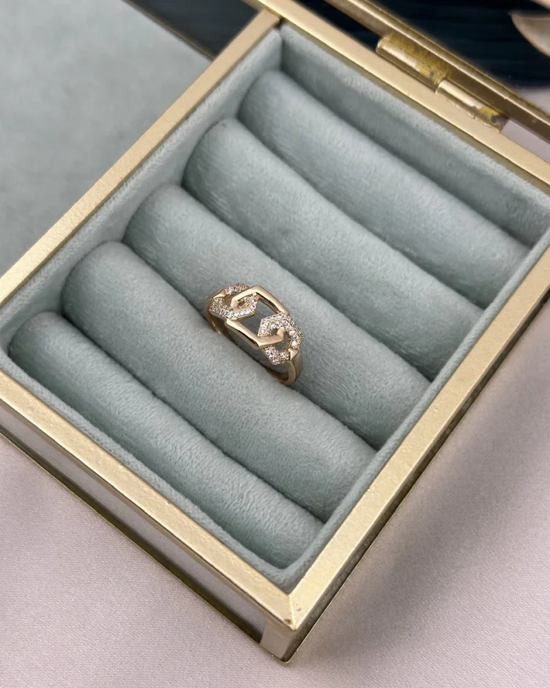 Xuping Marka Bakır Tonda Geçişli Yüzük (no8)