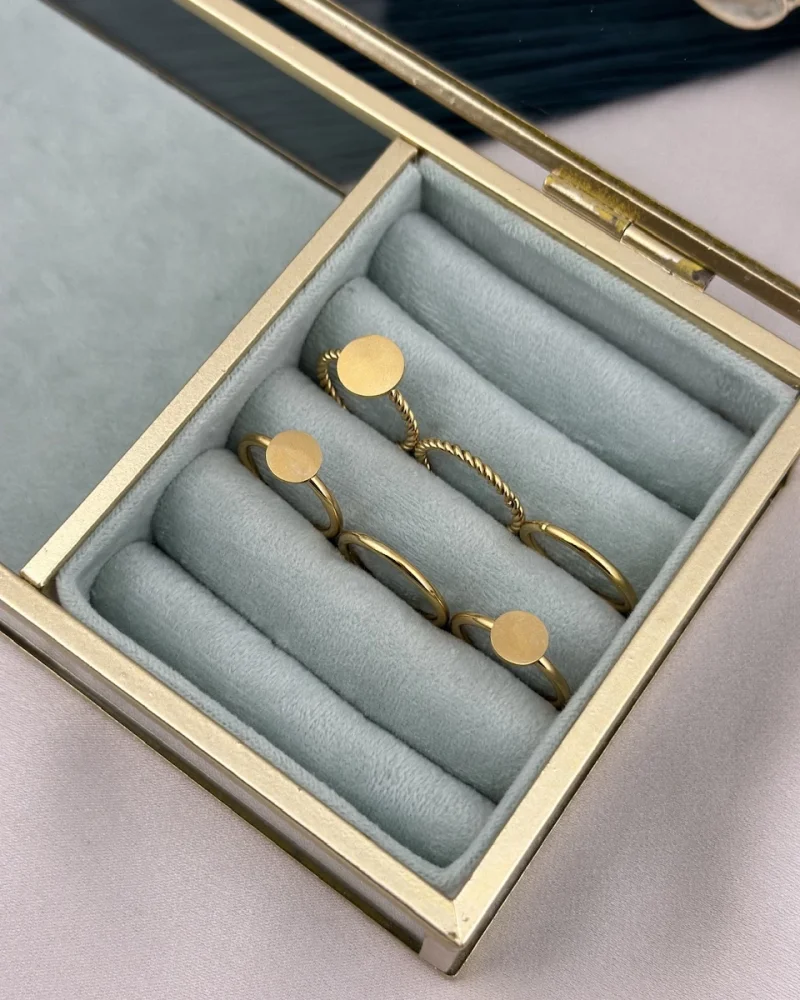 Çelik 6’Lı Ayrılabilir Pullu Yüzük