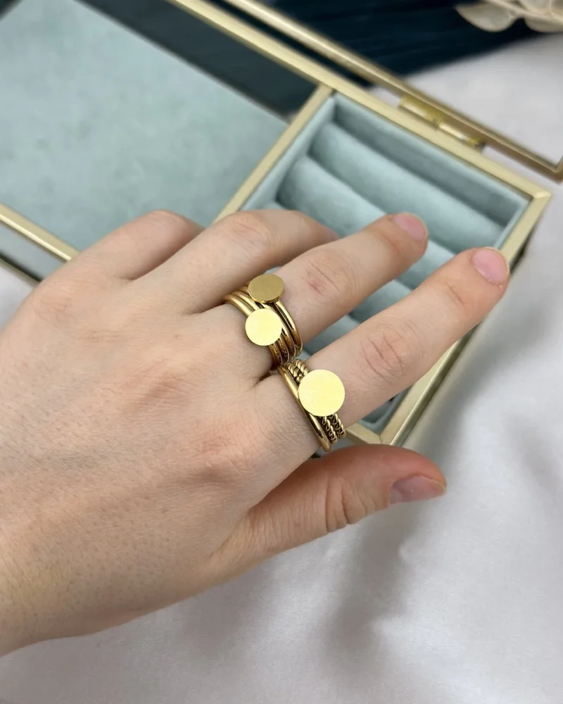 Çelik 6’Lı Ayrılabilir Pullu Yüzük