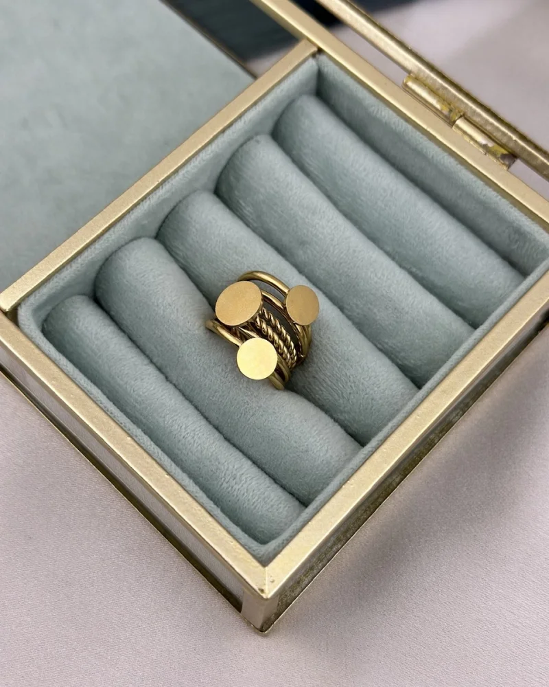 Çelik 6’Lı Ayrılabilir Pullu Yüzük