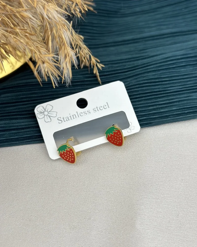 Çilek Model Çocuk Küpesi