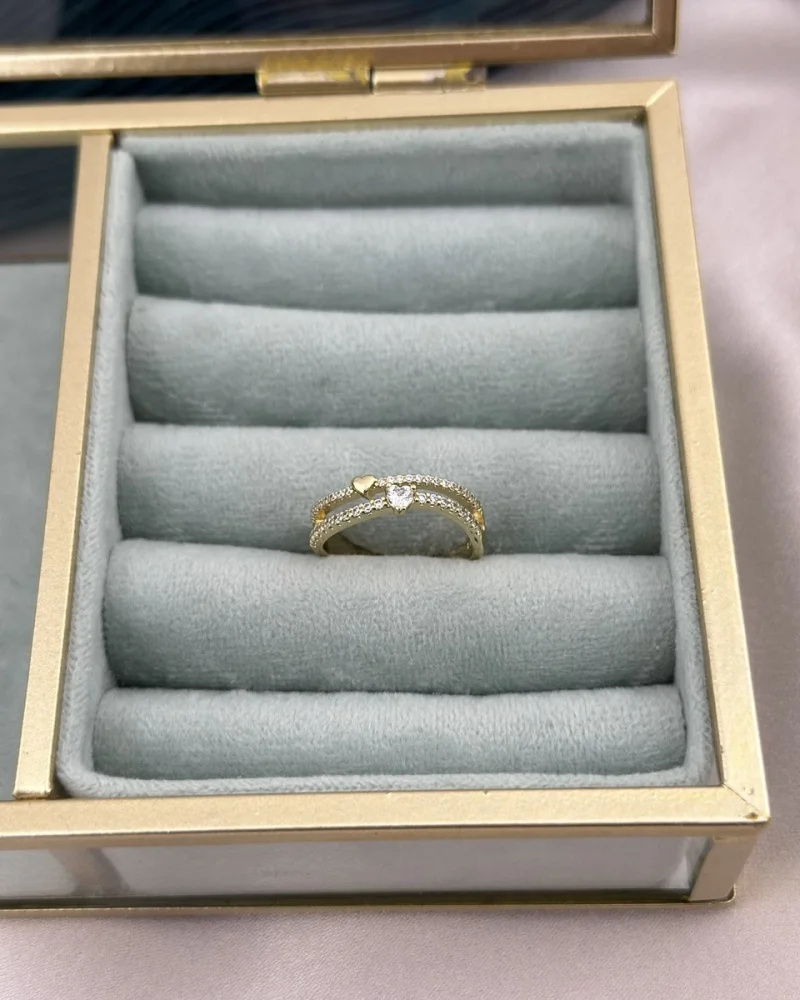 Zarif Kalpli İkili Görünüm XP Yüzük