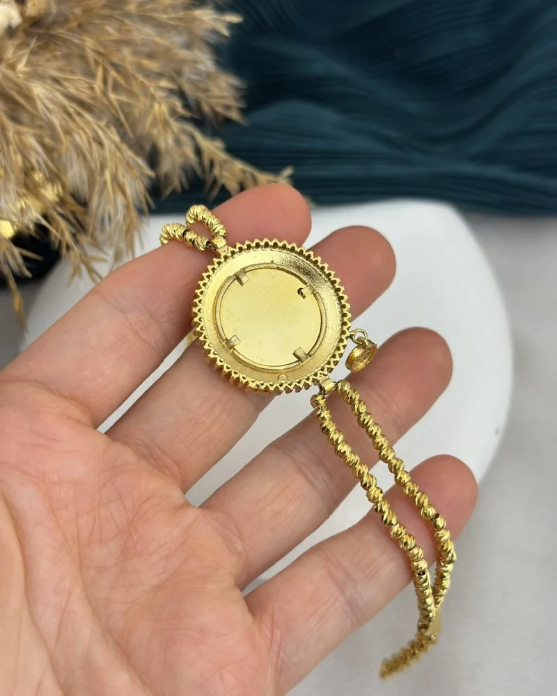22 Ayar Tuğralı Dorikalı Bileklik