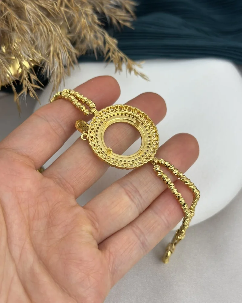 22 Ayar Çeyreklik Arpa Model Dorikalı Bileklik