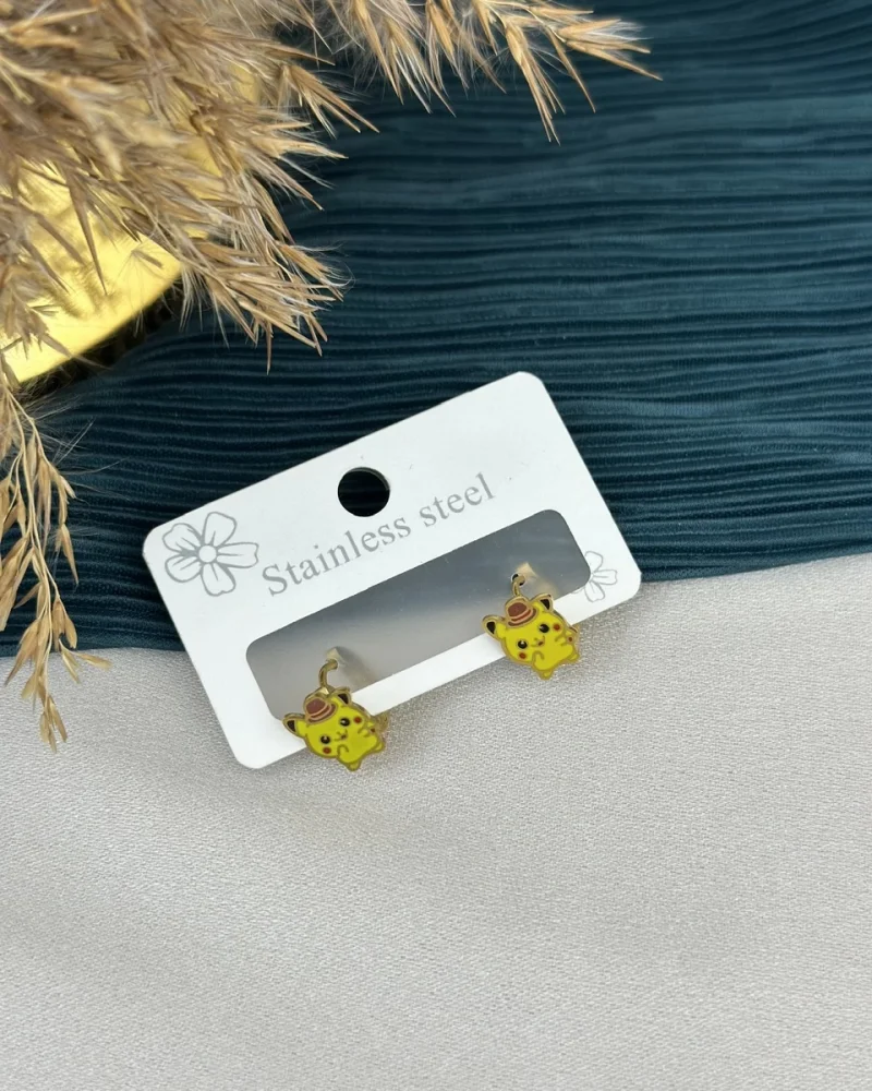 Pikaçu Çocuk Küpesi