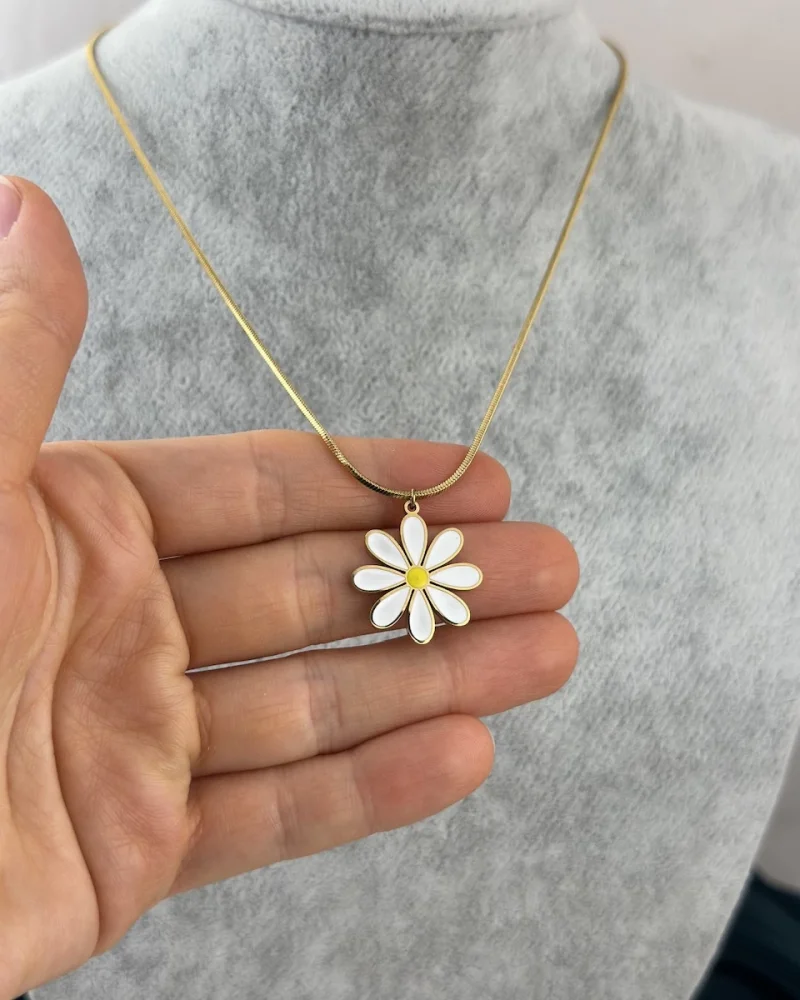 Papatya Çocuk Kolye (40+5 cm)